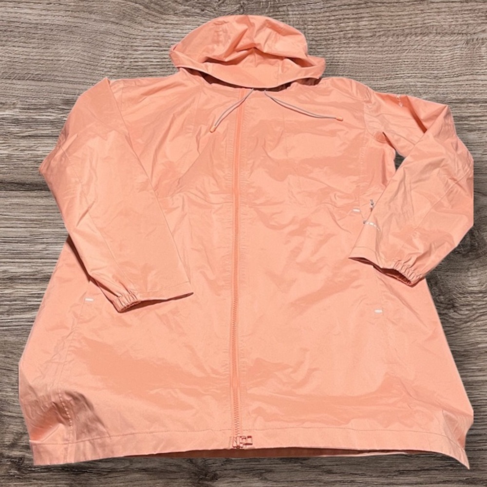 Columbia womens Weekend Adventure Long Shell Peach Hooded Jacket